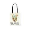 Le Jardin du Lin Printed Foldable Tote Bag with Two Long Black Handles, 48 x 55 cm view 2