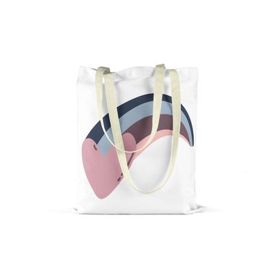 Le Jardin du Lin Printed Reusable Cotton Tote Bag, Foldable, 48 x 55 cm