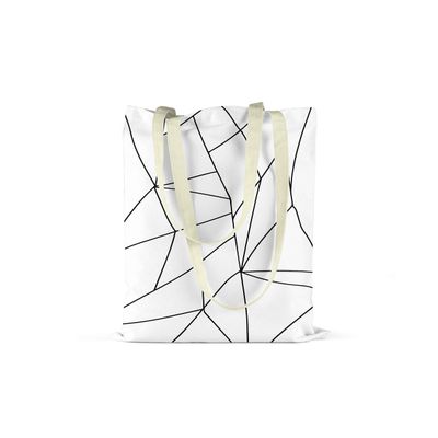 Bonamaison Printed Reusable Shopping Tote Bag, Foldable, 48 x 55 cm