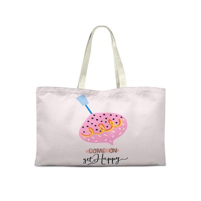 Le Jardin du Lin Printed Reusable Cotton Tote Bag, Foldable, 50 x 40 cm
