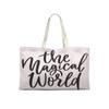 Le Jardin du Lin Printed Reusable Foldable Cotton Tote Bag, 50 x 40 cm view 1