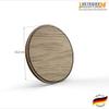 Wooden Door Sign, Ladies' and Men's Room Pictogram, Oak Veneer, Round 10 cm view 3