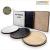 Wooden Door Sign, Ladies' and Men's Room Pictogram, Oak Veneer, Round 10 cm view 4