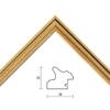 Baroque Picture Frame Imke Gold 35 x 100 cm, 2 mm Anti-Glare Acrylic Glazing, Delicate Metal view 2