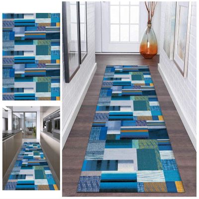 Modern Geometric Non-Slip Runner Rug, 60 × 110 cm