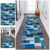 Modern Geometric Non-Slip Runner Rug, 60 × 110 cm view 1