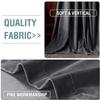 LINFKY Luxury Velvet Room-Darkening Curtains for Living Room, 2 Panels, Gray, 2 x 132 x 182 cm view 4