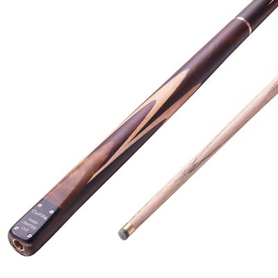 YRU 145 cm Handmade Snooker Cue, Ash Shaft, 3/4 Joint, 9.8 mm Tip, 2-Piece, 19 oz