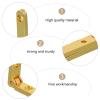 Gold-Tone 90-Degree Zinc Alloy Hinges, 3 x 0.5 cm, 10-Pack view 2