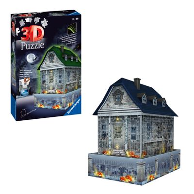 Ravensburger 3D Puzzle 11254 Haunted House at Night with LED Lights
