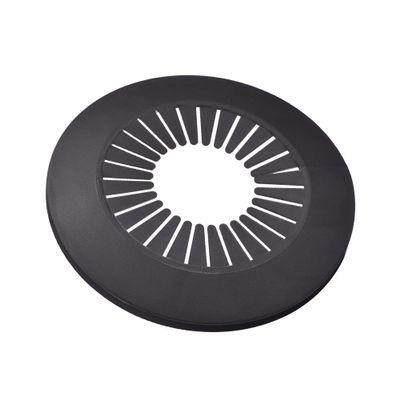 sourcing map Pipe Cover, Decorative, 60–74 mm, PP Plastic, Escutcheon, Black, 4-Pack