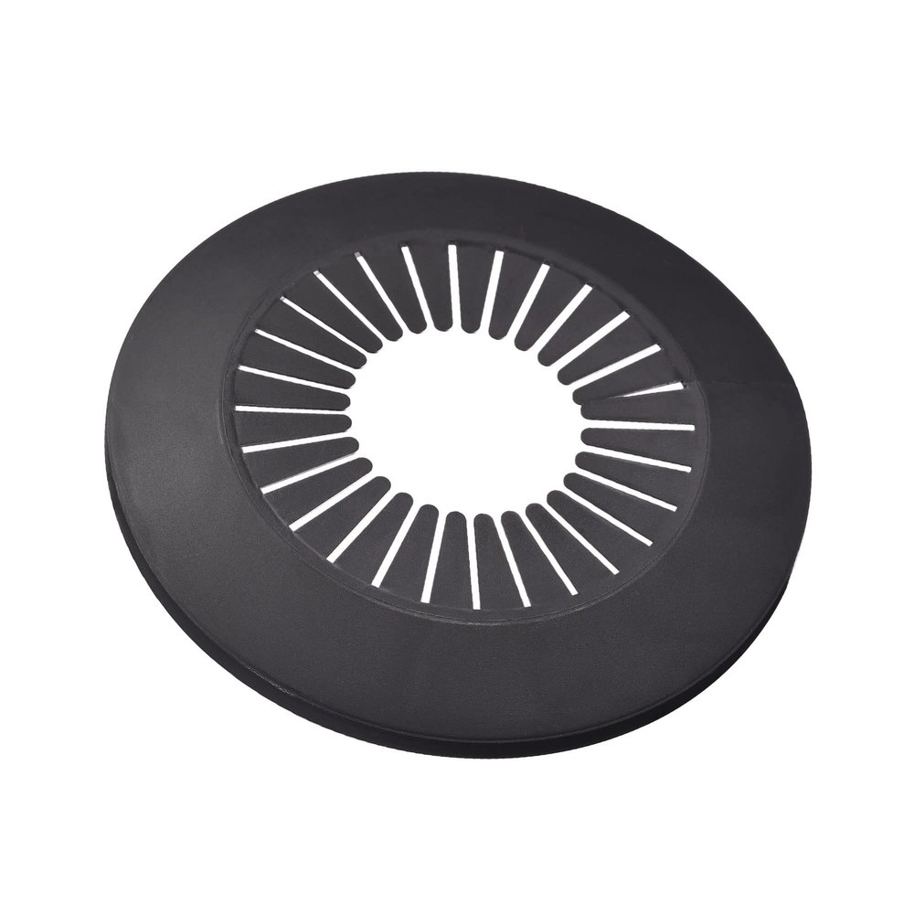 sourcing map Pipe Cover, Decorative, 60–74 mm, PP Plastic, Escutcheon, Black, 4-Pack