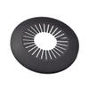 sourcing map Pipe Cover, Decorative, 60–74 mm, PP Plastic, Escutcheon, Black, 4-Pack view 1