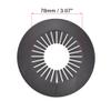 sourcing map Pipe Cover, Decorative, 60–74 mm, PP Plastic, Escutcheon, Black, 4-Pack view 4