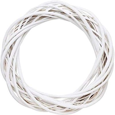 Aeromdale Rattan Wreath Decoration, Christmas Vine Ring, Floral Design, 30 cm, Ornament, Craft Accessory