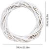 Aeromdale Rattan Wreath Decoration, Christmas Vine Ring, Floral Design, 30 cm, Ornament, Craft Accessory view 3