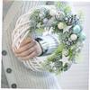 Aeromdale Rattan Wreath Decoration, Christmas Vine Ring, Floral Design, 30 cm, Ornament, Craft Accessory view 4