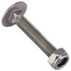 OPIOL QUALITY M5x30 Carriage Bolts with M5 Locknuts, Stainless Steel A2/V2A, 10-Piece Set view 1