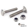 OPIOL QUALITY M5x30 Carriage Bolts with M5 Locknuts, Stainless Steel A2/V2A, 10-Piece Set view 2