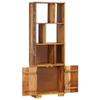 CHAHO Bookshelf, Freestanding Shelf for Living Room, Office or Bedroom, 60 x 35 x 180 cm, Reclaimed Solid Wood view 4