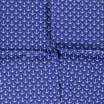 French Terry Anchor Print, 50 cm by the Meter, 16 Colors