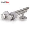 FASTON M8 x 35 mm Hex-Head Wood Screws with Large Washers, A2 Stainless Steel, 20-Pack view 4