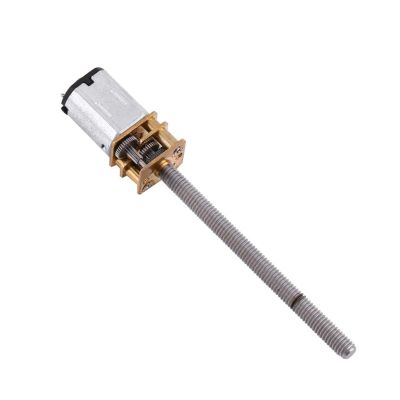 VBESTLIFE DC 12V 400 RPM N20 Micro Gear Motor, 16mm Shaft, M4x55mm Threaded Output Shaft