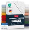 Blumtal 2-Pack Fitted Sheets 105 x 190 x 30 cm, Microfiber, OEKO-TEX Certified, White view 1