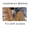 LYRWISHLTD Synthetic Thatch Roof Mats, 0.5 x 0.5 m, 10-Pack view 3