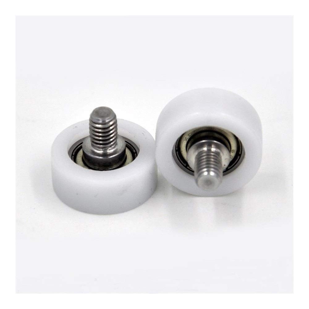KHJK 625ZZ Pulley Bearing, 22 mm OD, POM-Covered, M6 × 8 Screw, 2-Pack