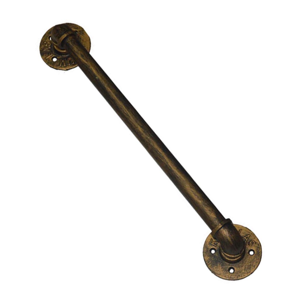 Handrail for Stairs, Indoor/Outdoor Banister Rail Support Kit, Antique Gold Copper, 5 ft/150 cm