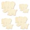 Wooden Baby Elephant V1 – Craft Decor, 5–50 cm, Pack of 100, 28 cm Wide view 2