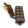 BELI-BECO 3946 5-Way Distribution Strip with Cable and Plug, 8 mm Spacing, 3.5 V (Brown) view 1