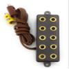 BELI-BECO 3946 5-Way Distribution Strip with Cable and Plug, 8 mm Spacing, 3.5 V (Brown) view 2