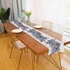 Blue Floral Butterfly Plant Table Runner, 13 x 70 in view 4