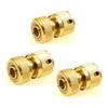 JZK 3-Pack Brass Hose End Connectors with Aqua Stop Valve view 1