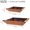 ZORE_FINE5 Foldable Leather Dice Rolling Storage Tray, Square, 14.5 cm, Bat/Pumpkin/Mushroom view 3