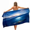 Surwin Microfiber Beach Towel with Shark Print, Quick-Dry, Sand-Resistant, Ocean, 70 x 150 cm view 1
