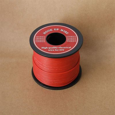 Pangyoo PYouo Copper Cable, 10–40 m/Roll, Soft Silicone-Insulated UL3132 18 AWG Tinned Copper Hook-Up Wire, 300 V