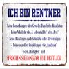 helges-shop “I’m Retired” Metal Sign, 18 x 12 cm view 1
