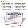 helges-shop “I’m Retired” Metal Sign, 18 x 12 cm view 3