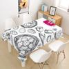 Morbuy Washable Easter Tablecloth, Waterproof Polyester, Rectangle, Egg Nest, 140 x 200 cm view 1
