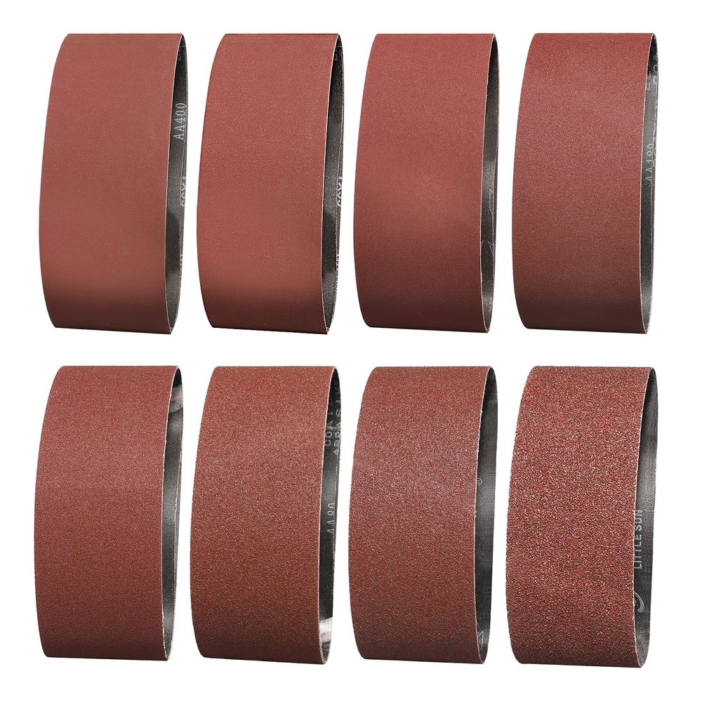 Sruhrak Sanding Belts 100 x 610 mm, 14-Piece Set for Belt Sanders
