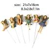 Miniature Fairy Figures for Outdoor Garden Decor, Resin, Assorted, 6 Pieces view 3
