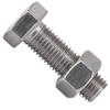 OPIOL QUALITY M10 x 80 Hex Screws with M10 Hex Nuts, Stainless Steel A2/V2A, DIN 933/934 view 1