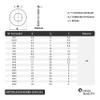 OPIOL QUALITY M10x30 Hex Head Screws with M10 Nuts and Washers, A2 Stainless Steel Set, DIN 933/934/125 view 4