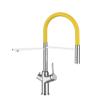 4-Way Kitchen Faucet for Sparkling Water and Water Filtration Systems with Removable 2-Spray Hand Sprayer - Yellow view 3