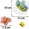14-Piece Butterfly & Flower Window Sticker Set with Custom Name view 4