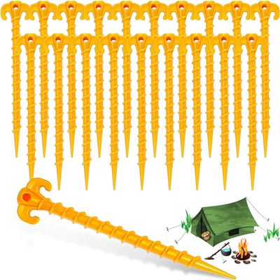 xianzhanEU Screw-In Camping Tent Stakes, 20 cm, 20-Pack