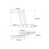 2-Piece Gas-Hydraulic Table Hinge for Coffee Tables and Folding Cabinets view 2